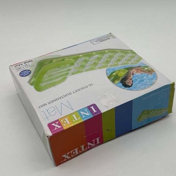 Intex 18-Pocket Suntanner Mat 74 x 28”. New In Box. - Picture 3 of 4